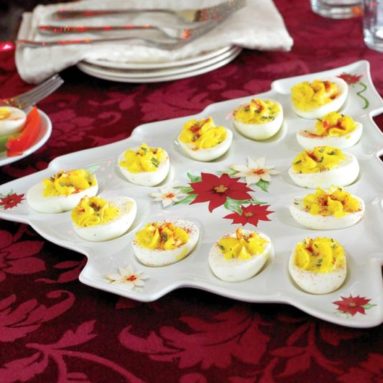 Christmas Tree Shaped Deviled Egg Serving Tray
