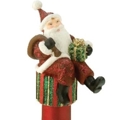 Holiday Bottle Topper Classic Santa